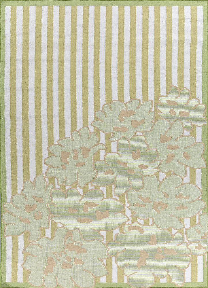 ivory ivory wool flat weaves Rug