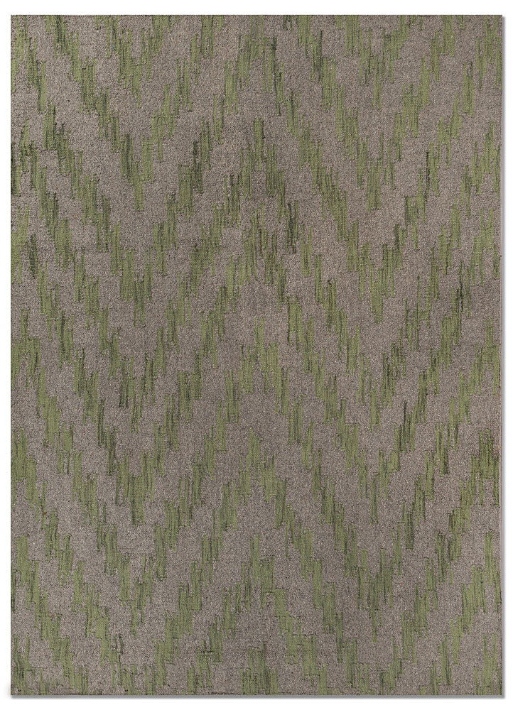 indusbar grey and black wool and viscose flat weaves Rug - HeadShot indusbar grey and black wool and viscose flat weaves Rug - HeadShot