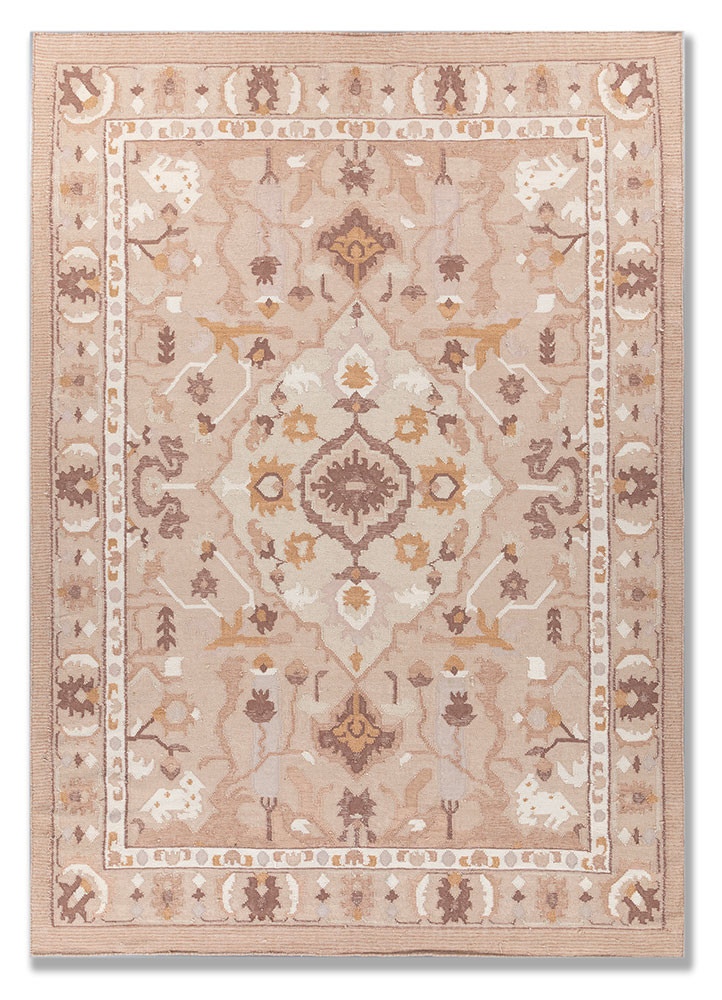 red and orange red and orange wool and viscose flat weaves Rug