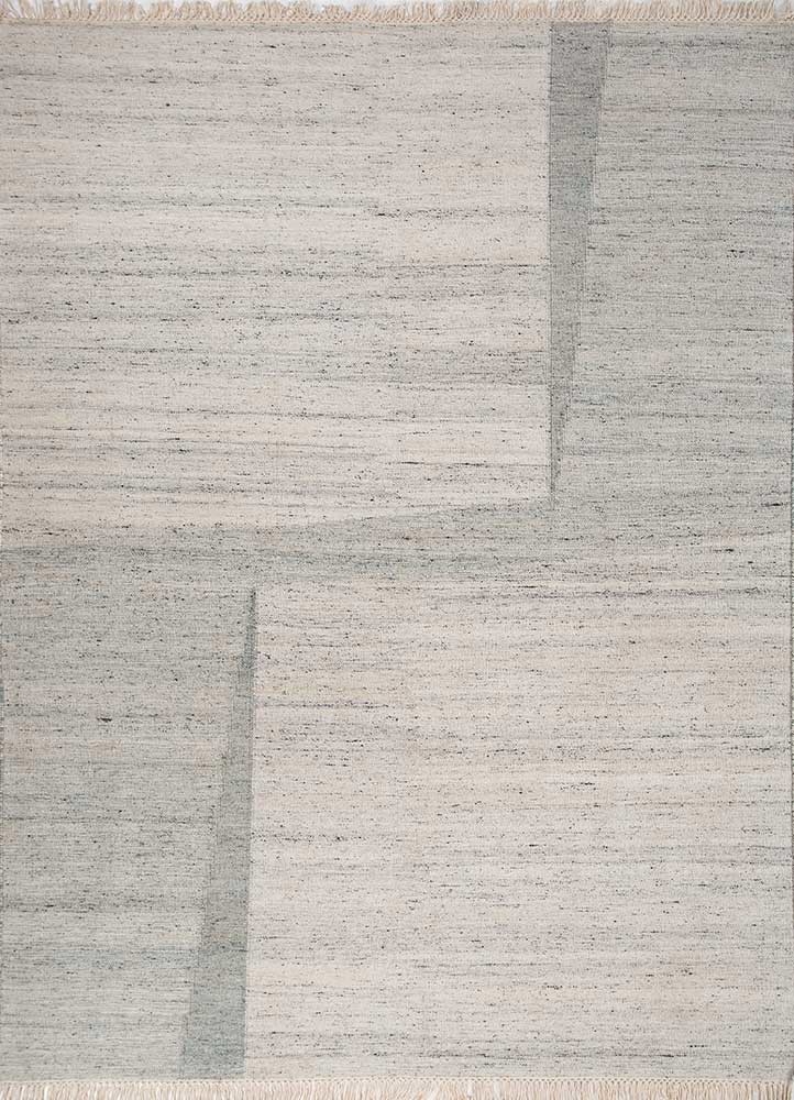 abrash ivory wool and viscose flat weaves Rug - HeadShot abrash ivory wool and viscose flat weaves Rug - HeadShot