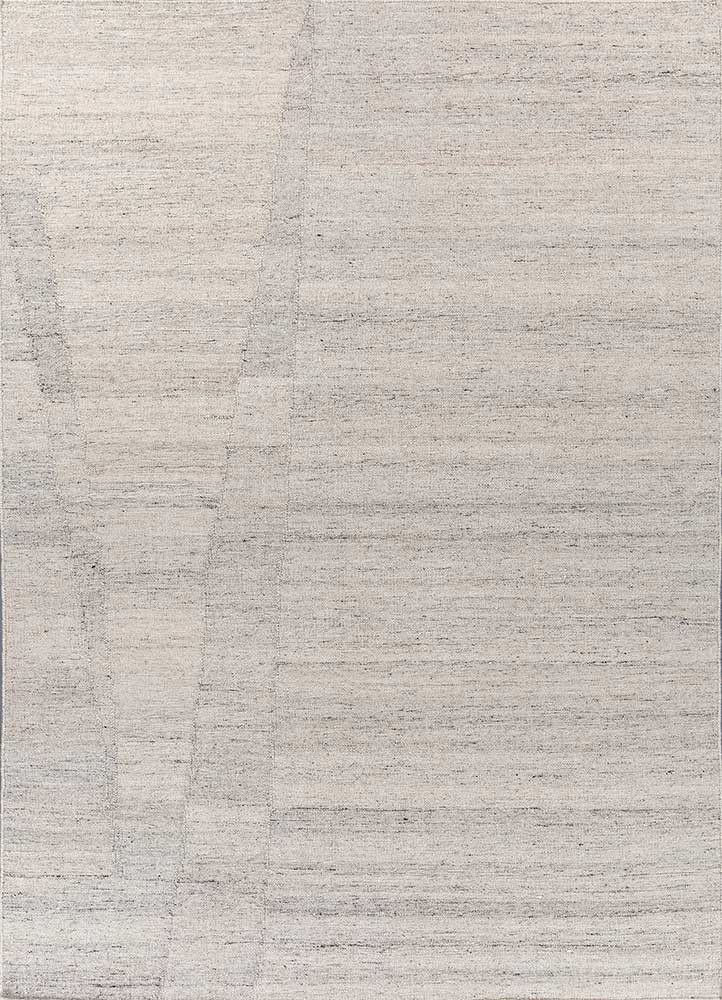 abrash beige and brown wool and viscose flat weaves Rug - HeadShot abrash beige and brown wool and viscose flat weaves Rug - HeadShot