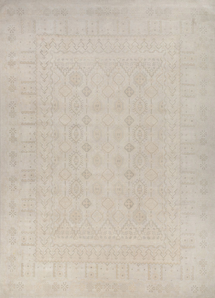 erbe blue wool and viscose hand knotted Rug - HeadShot erbe blue wool and viscose hand knotted Rug - HeadShot
