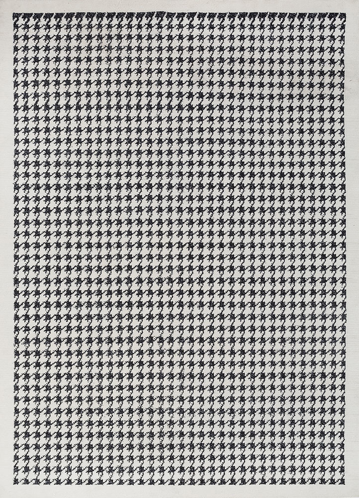 atelier grey and black wool hand knotted Rug - HeadShot