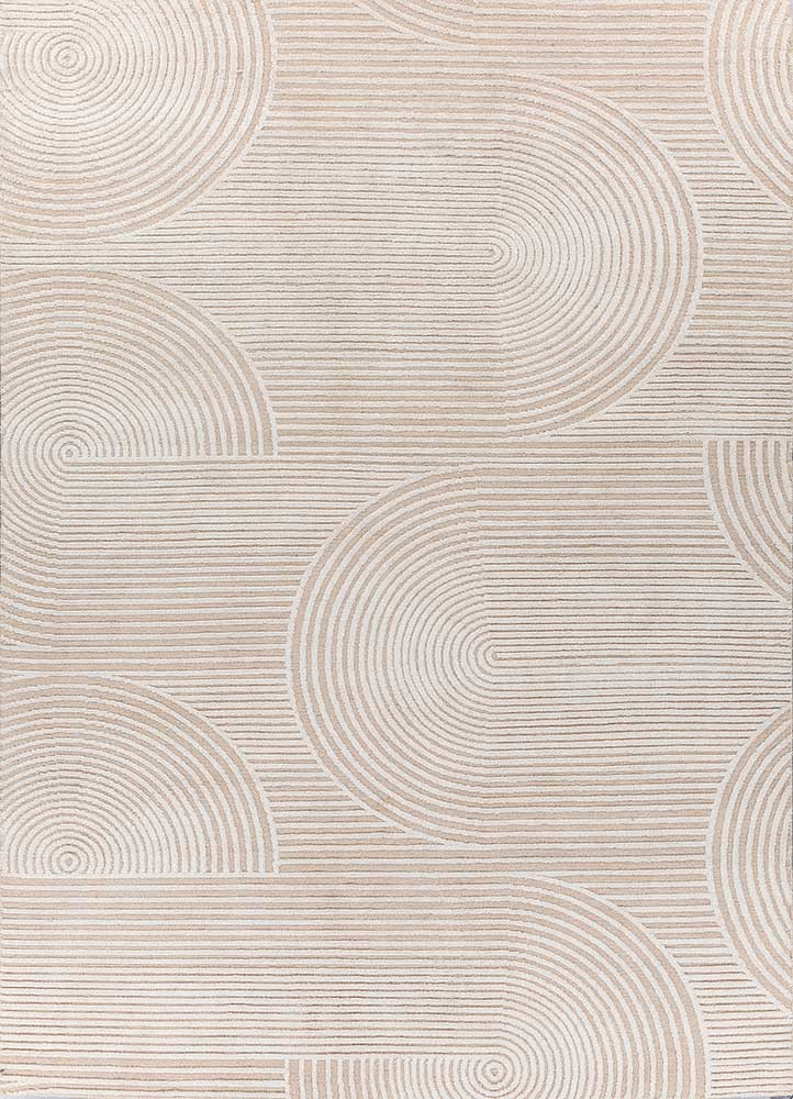 aprezo beige and brown acrylic hand knotted Rug - HeadShot aprezo beige and brown acrylic hand knotted Rug - HeadShot