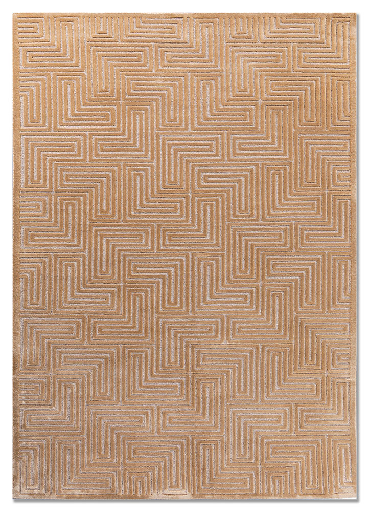 blythe beige and brown acrylic hand knotted Rug - HeadShot blythe beige and brown acrylic hand knotted Rug - HeadShot