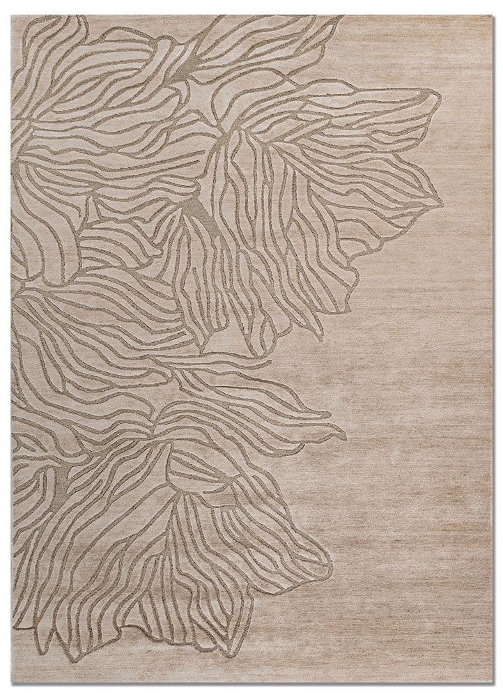 azalea ivory tencil and zari hand knotted Rug - HeadShot azalea ivory tencil and zari hand knotted Rug - HeadShot