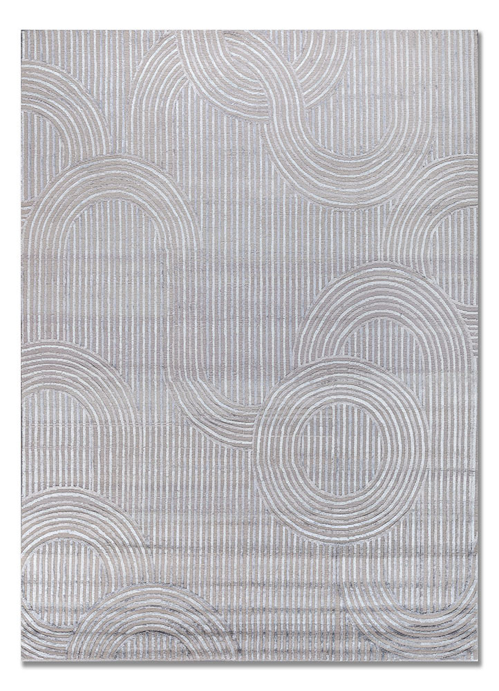 azalea grey and black wool and bamboo silk hand knotted Rug - HeadShot azalea grey and black wool and bamboo silk hand knotted Rug - HeadShot