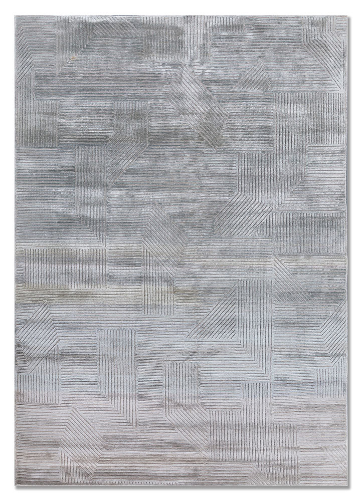 azalea blue wool and bamboo silk hand knotted Rug - HeadShot azalea blue wool and bamboo silk hand knotted Rug - HeadShot