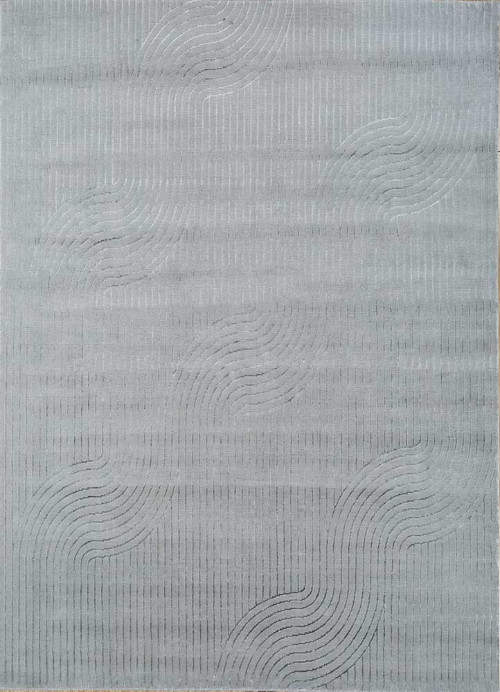 azalea blue wool and bamboo silk hand knotted Rug - HeadShot azalea blue wool and bamboo silk hand knotted Rug - HeadShot