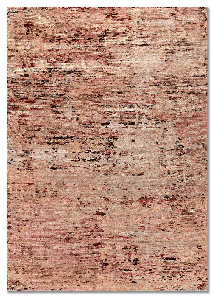 aprezo beige and brown wool hand knotted Rug - HeadShot aprezo beige and brown wool hand knotted Rug - HeadShot
