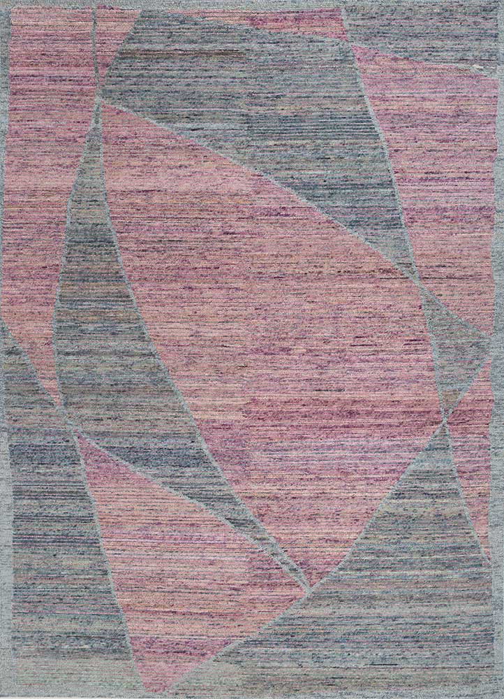 blythe pink and purple wool hand knotted Rug - HeadShot blythe pink and purple wool hand knotted Rug - HeadShot