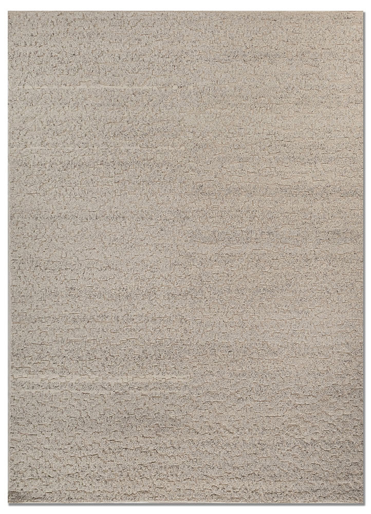 aprezo ivory wool hand knotted Rug - HeadShot