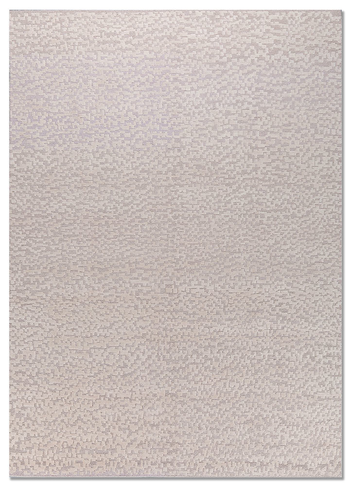 aprezo ivory wool hand knotted Rug - HeadShot