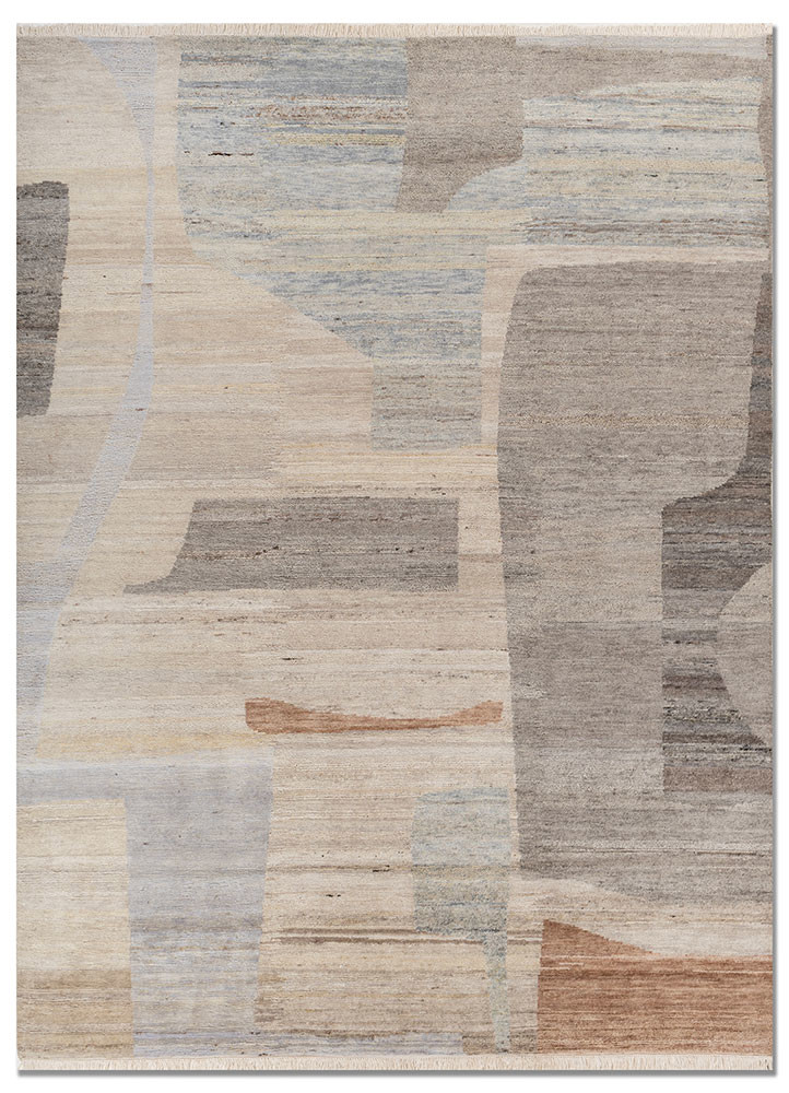 blythe beige and brown wool hand knotted Rug - HeadShot blythe beige and brown wool hand knotted Rug - HeadShot