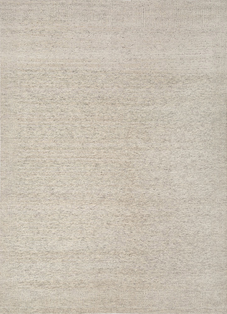 manifest ivory wool hand knotted Rug - HeadShot