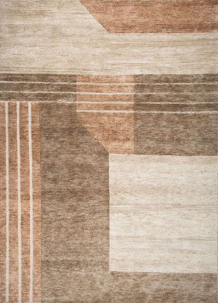 blythe beige and brown wool hand knotted Rug - HeadShot blythe beige and brown wool hand knotted Rug - HeadShot