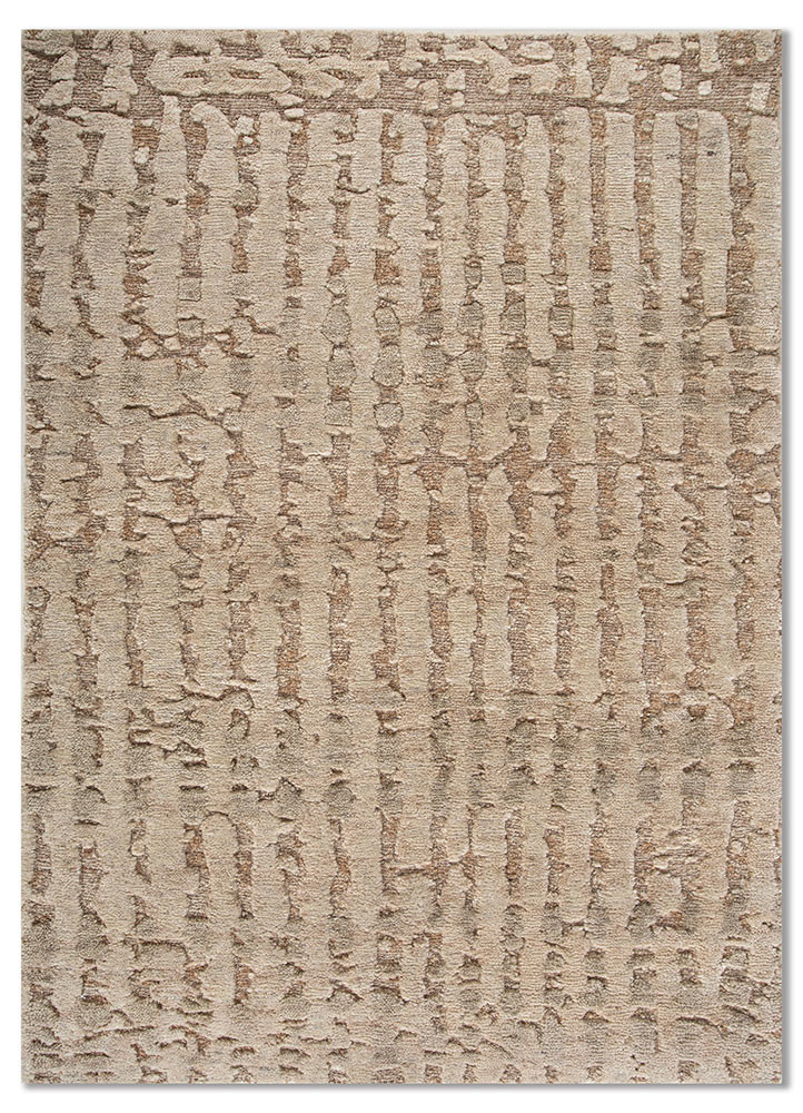 uvenuti ivory wool hand knotted Rug - HeadShot