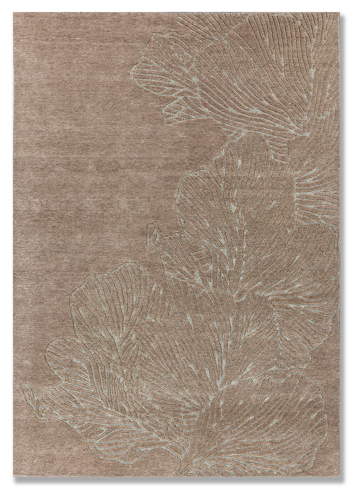 azalea beige and brown wool hand knotted Rug - HeadShot azalea beige and brown wool hand knotted Rug - HeadShot