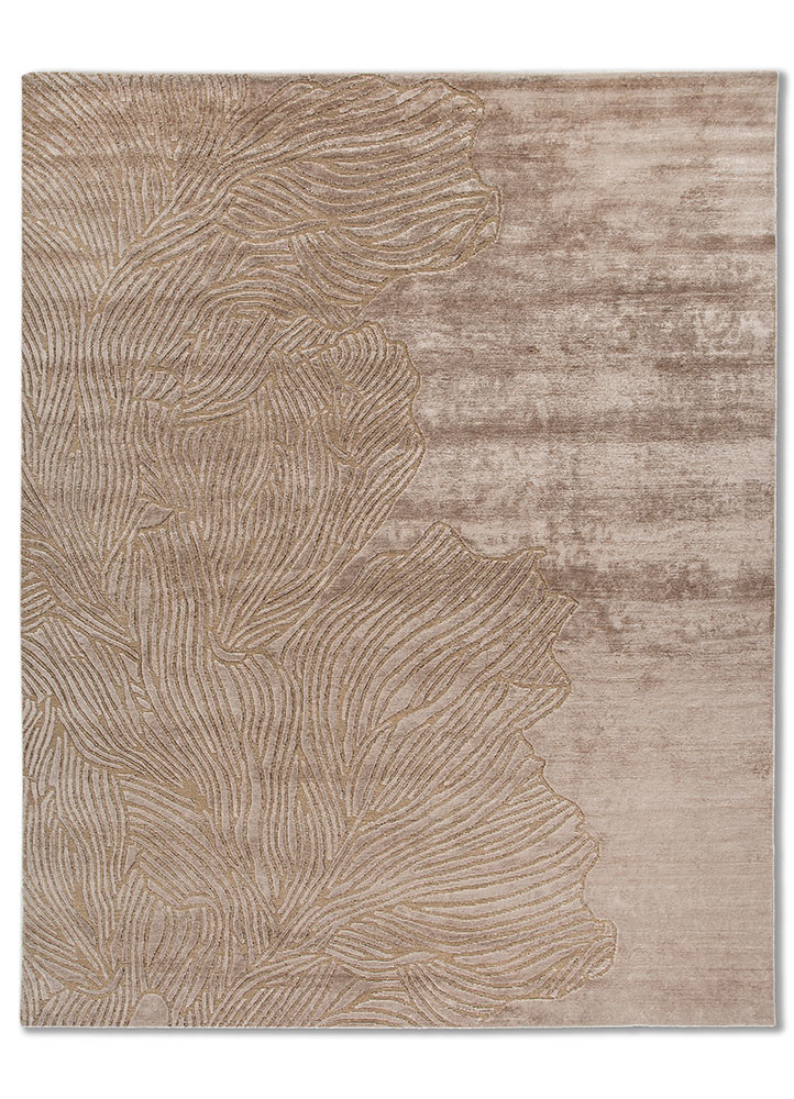 azalea beige and brown wool hand knotted Rug - HeadShot azalea beige and brown wool hand knotted Rug - HeadShot