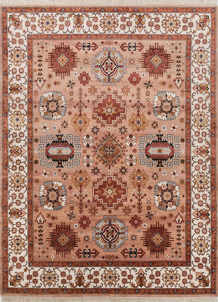 gulmarg red and orange silk hand knotted Rug - HeadShot gulmarg red and orange silk hand knotted Rug - HeadShot