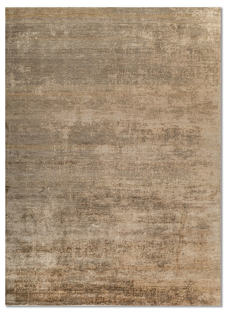 aprezo beige and brown bamboo silk hand knotted Rug - HeadShot aprezo beige and brown bamboo silk hand knotted Rug - HeadShot