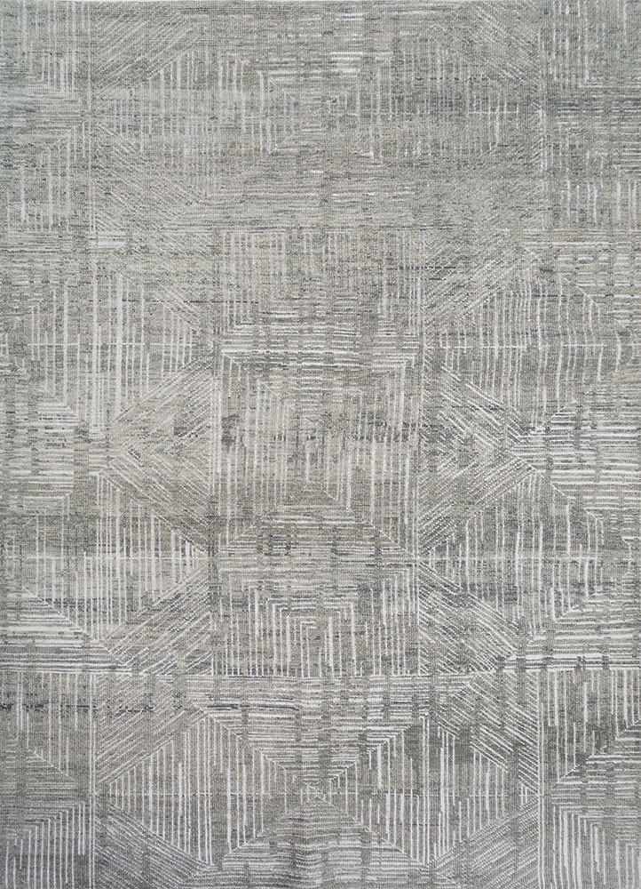 uvenuti blue wool and bamboo silk hand knotted Rug - HeadShot uvenuti blue wool and bamboo silk hand knotted Rug - HeadShot