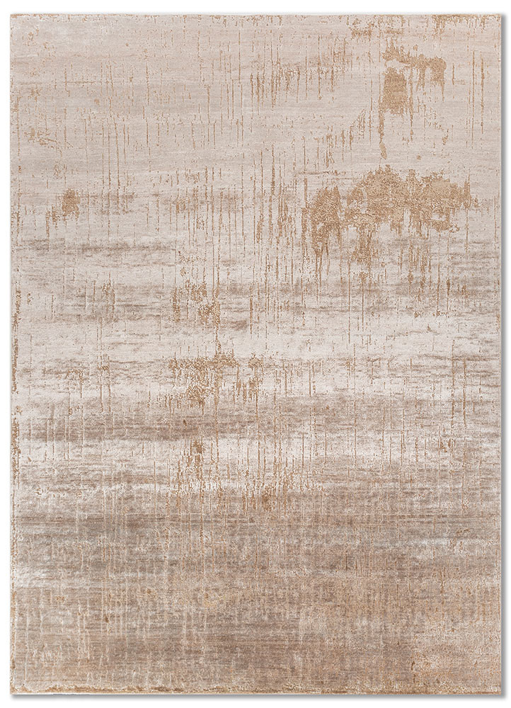 entropy ivory wool and bamboo silk hand knotted Rug - HeadShot entropy ivory wool and bamboo silk hand knotted Rug - HeadShot