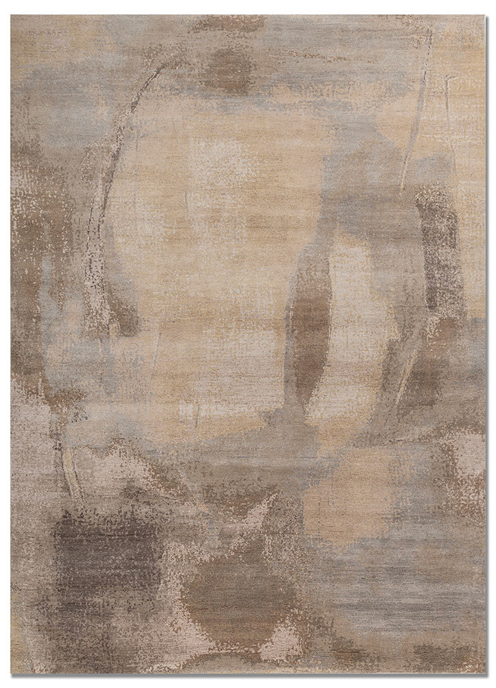 aprezo ivory wool and bamboo silk hand knotted Rug - HeadShot aprezo ivory wool and bamboo silk hand knotted Rug - HeadShot