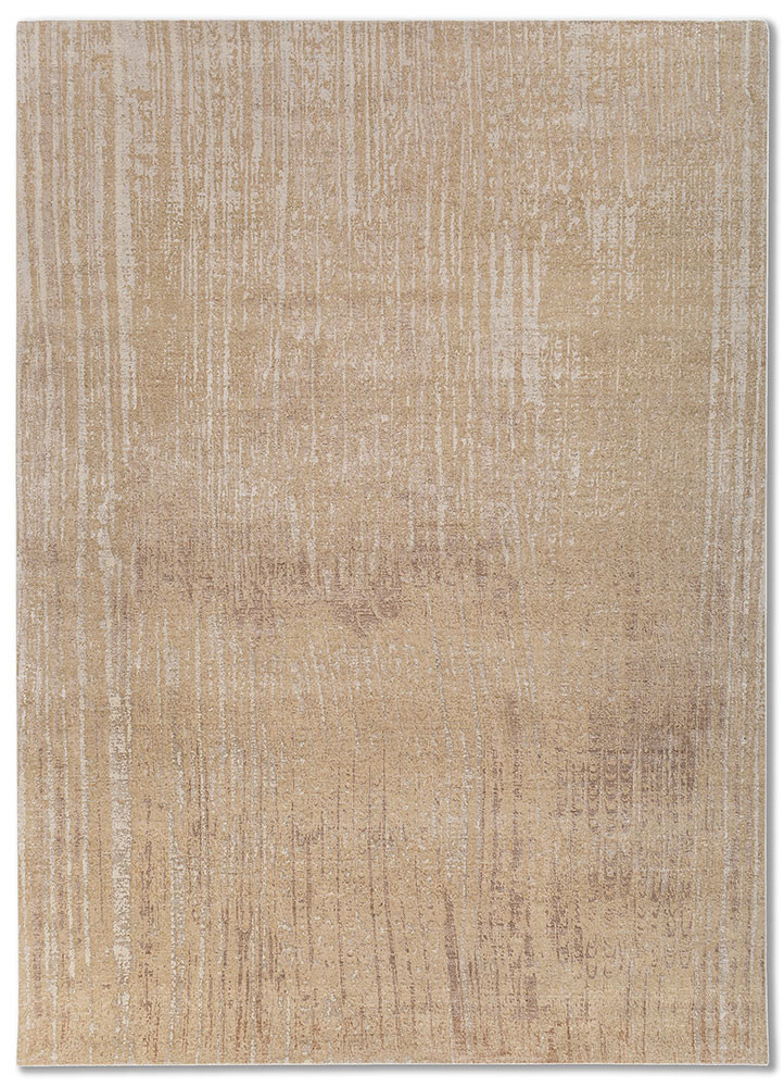  ivory wool and bamboo silk hand knotted Rug