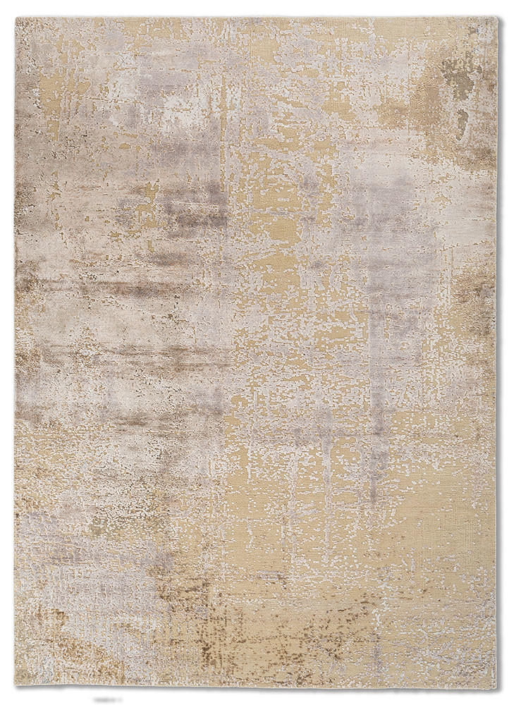 entropy ivory wool and bamboo silk hand knotted Rug - HeadShot entropy ivory wool and bamboo silk hand knotted Rug - HeadShot