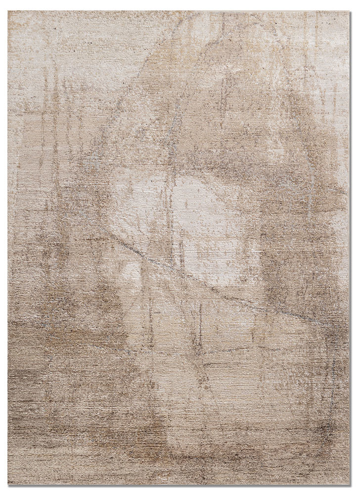 aprezo ivory wool and bamboo silk hand knotted Rug - HeadShot aprezo ivory wool and bamboo silk hand knotted Rug - HeadShot