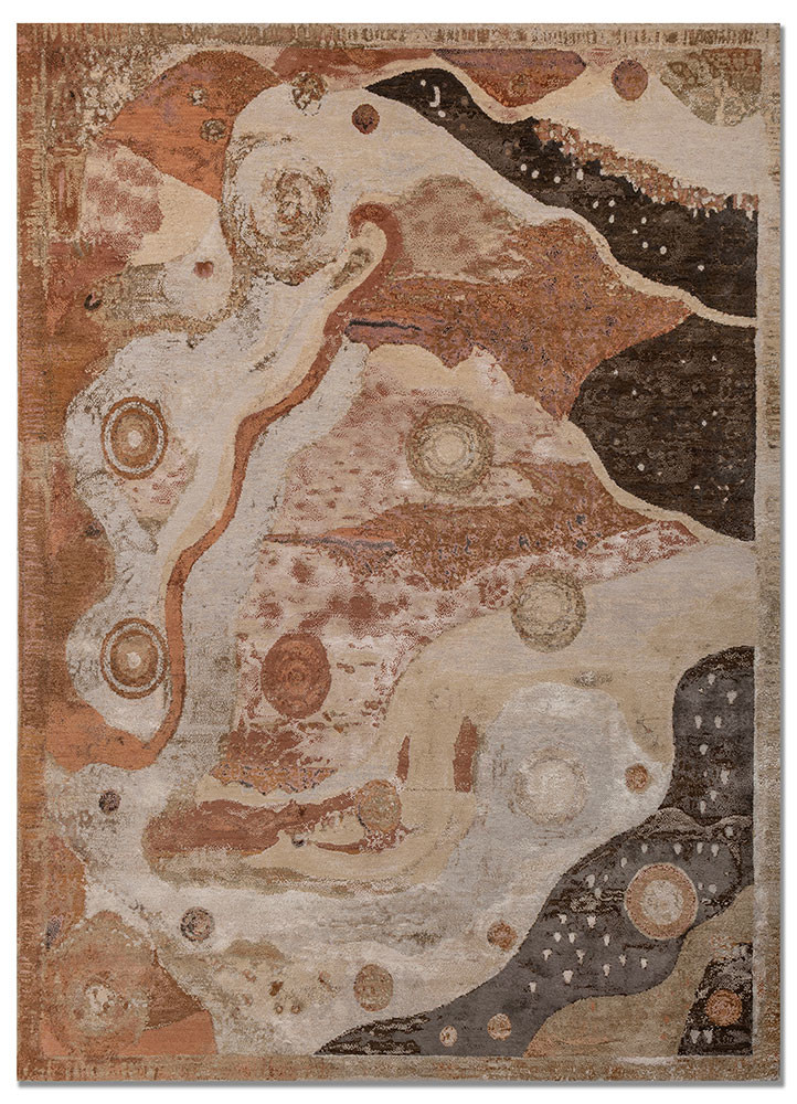 aprezo ivory viscose hand knotted Rug - HeadShot aprezo ivory viscose hand knotted Rug - HeadShot