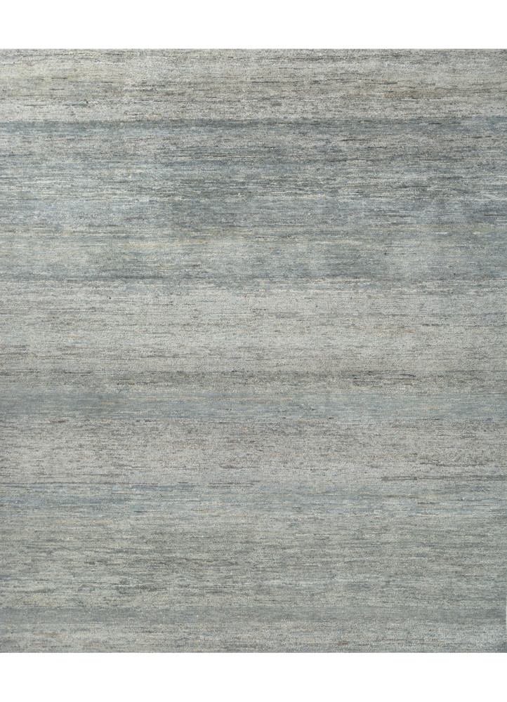  blue afghan wool and jute hand knotted Rug