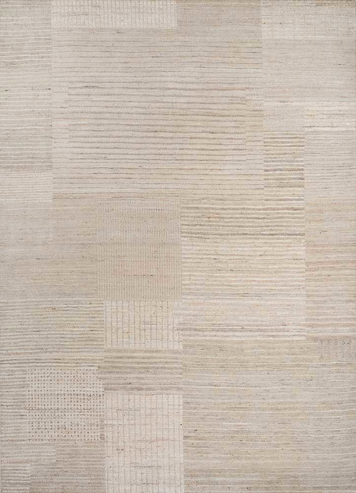 blythe ivory wool hand knotted Rug - HeadShot