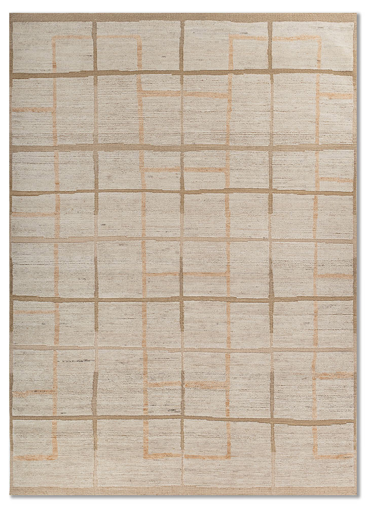 aprezo gold wool hand knotted Rug - HeadShot