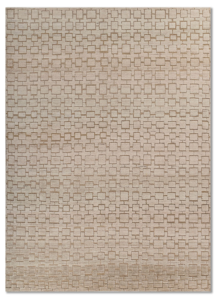 aprezo gold wool hand knotted Rug - HeadShot