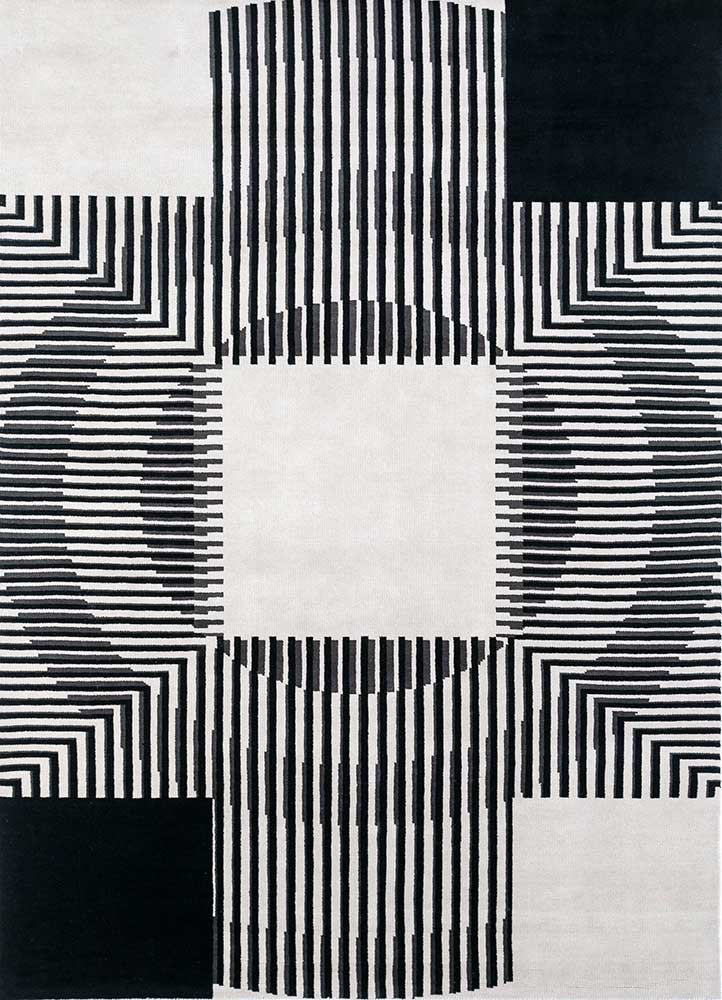 clan grey and black wool hand knotted Rug - HeadShot clan grey and black wool hand knotted Rug - HeadShot