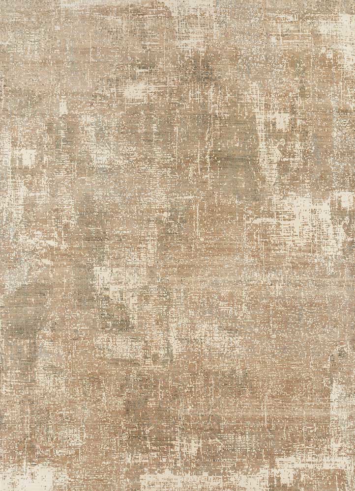  gold wool hand knotted Rug