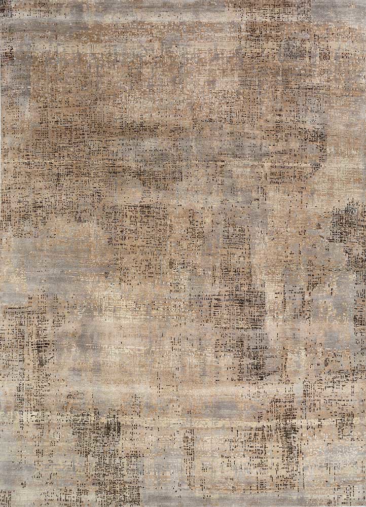  gold wool hand knotted Rug