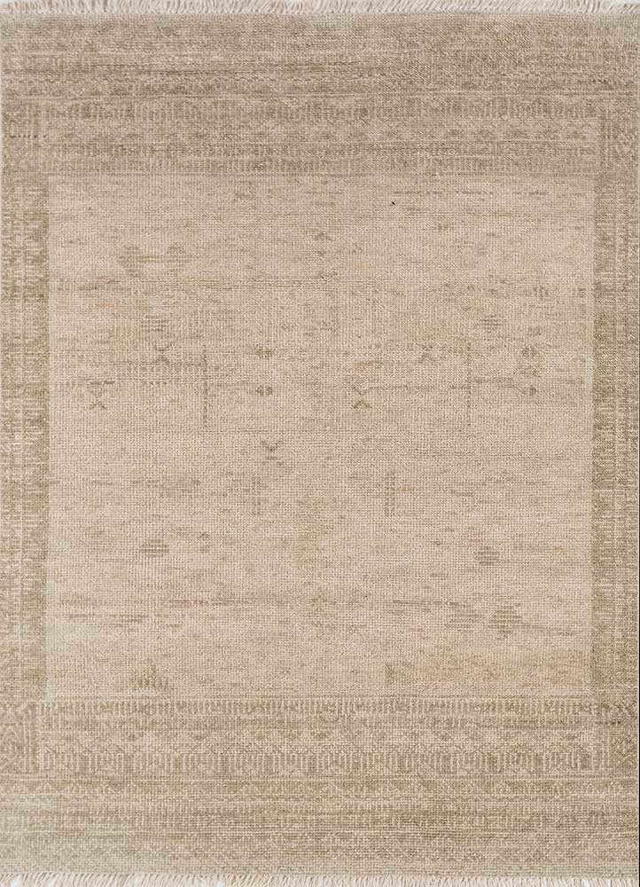 erbe ivory wool hand knotted Rug - HeadShot erbe ivory wool hand knotted Rug - HeadShot