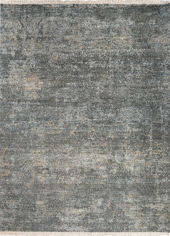 entropy blue wool hand knotted Rug - HeadShot entropy blue wool hand knotted Rug - HeadShot