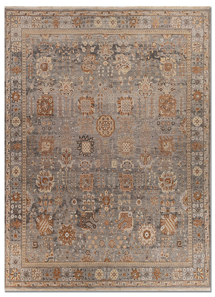 viscaya blue wool hand knotted Rug - HeadShot viscaya blue wool hand knotted Rug - HeadShot