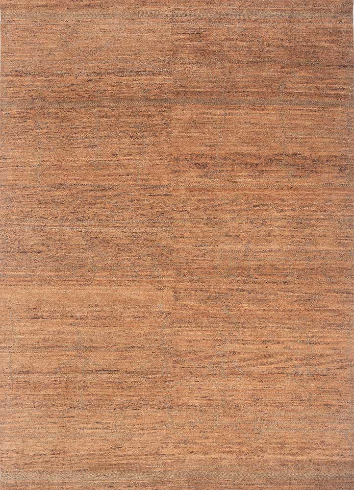 hula red and orange wool hand knotted Rug - HeadShot