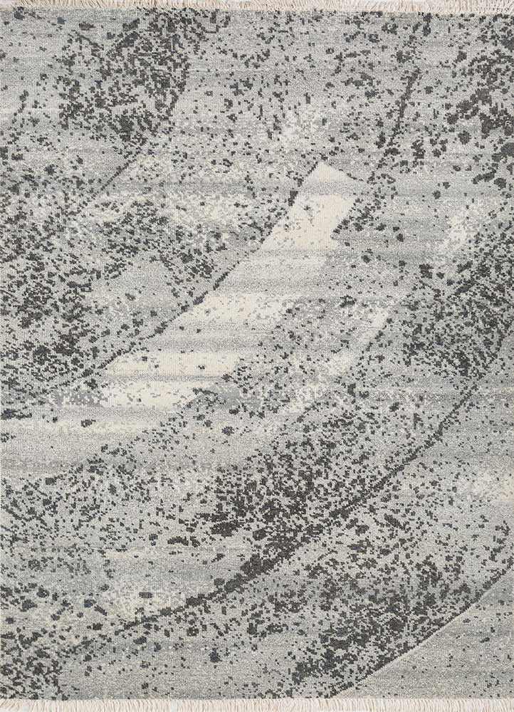 aprezo grey and black wool hand knotted Rug - HeadShot aprezo grey and black wool hand knotted Rug - HeadShot