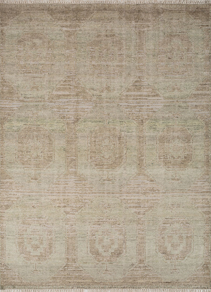 thyme green wool hand knotted Rug - HeadShot thyme green wool hand knotted Rug - HeadShot