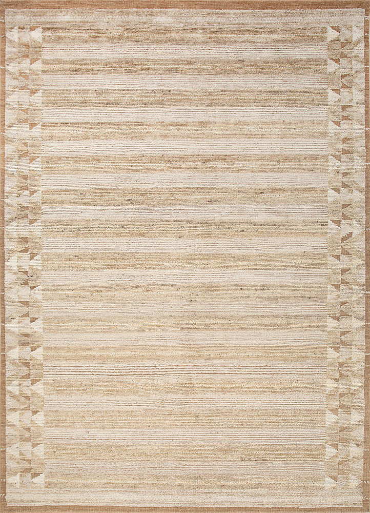 manifest ivory wool hand knotted Rug - HeadShot