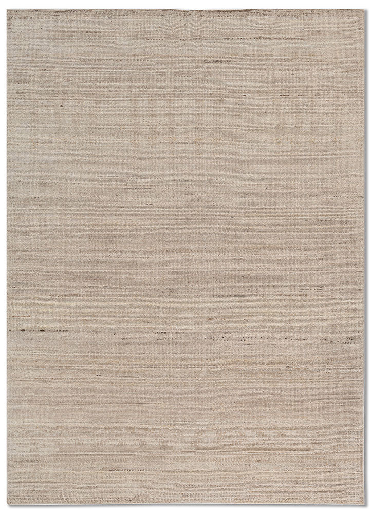 thyme ivory wool hand knotted Rug - HeadShot