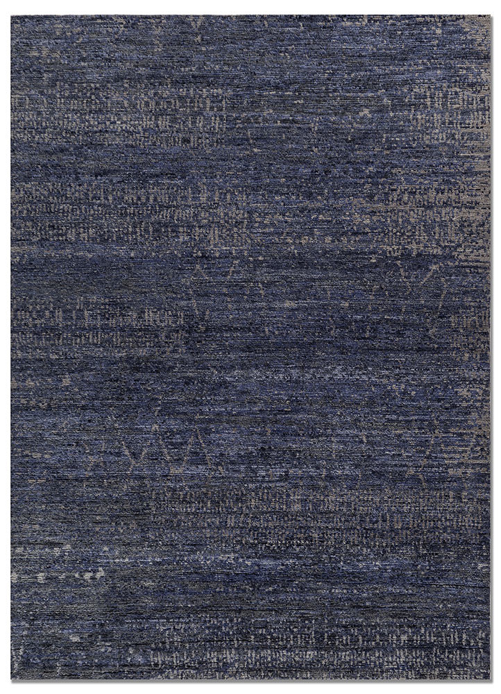 Aprezo Grey & Black Hand Knotted Wool Rugs - Akwl-2099 - Jaipur Rugs DE
