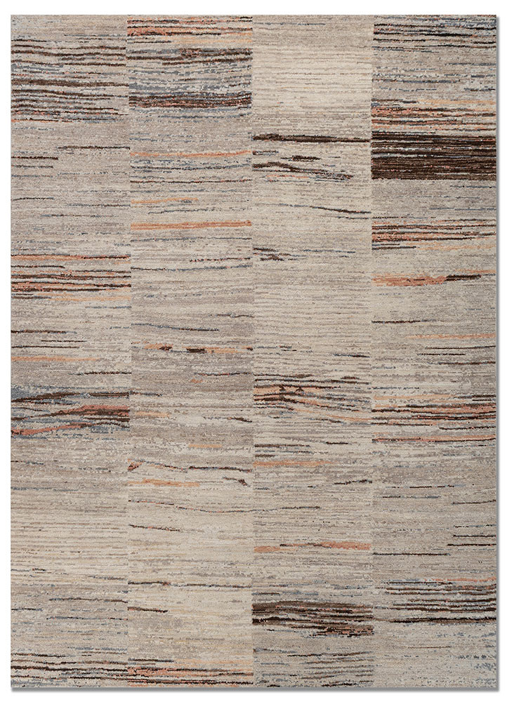 aprezo ivory wool hand knotted Rug - HeadShot