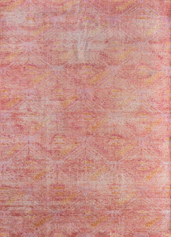 erbe red and orange wool hand knotted Rug - HeadShot erbe red and orange wool hand knotted Rug - HeadShot